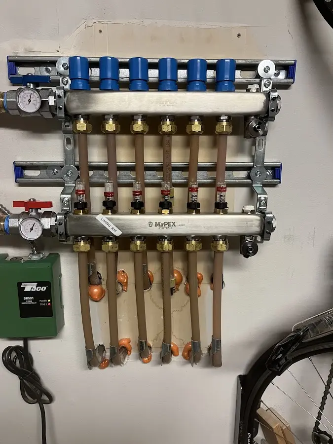 Plumber performing Gas Leak Detection at a residential property in Briar Creek